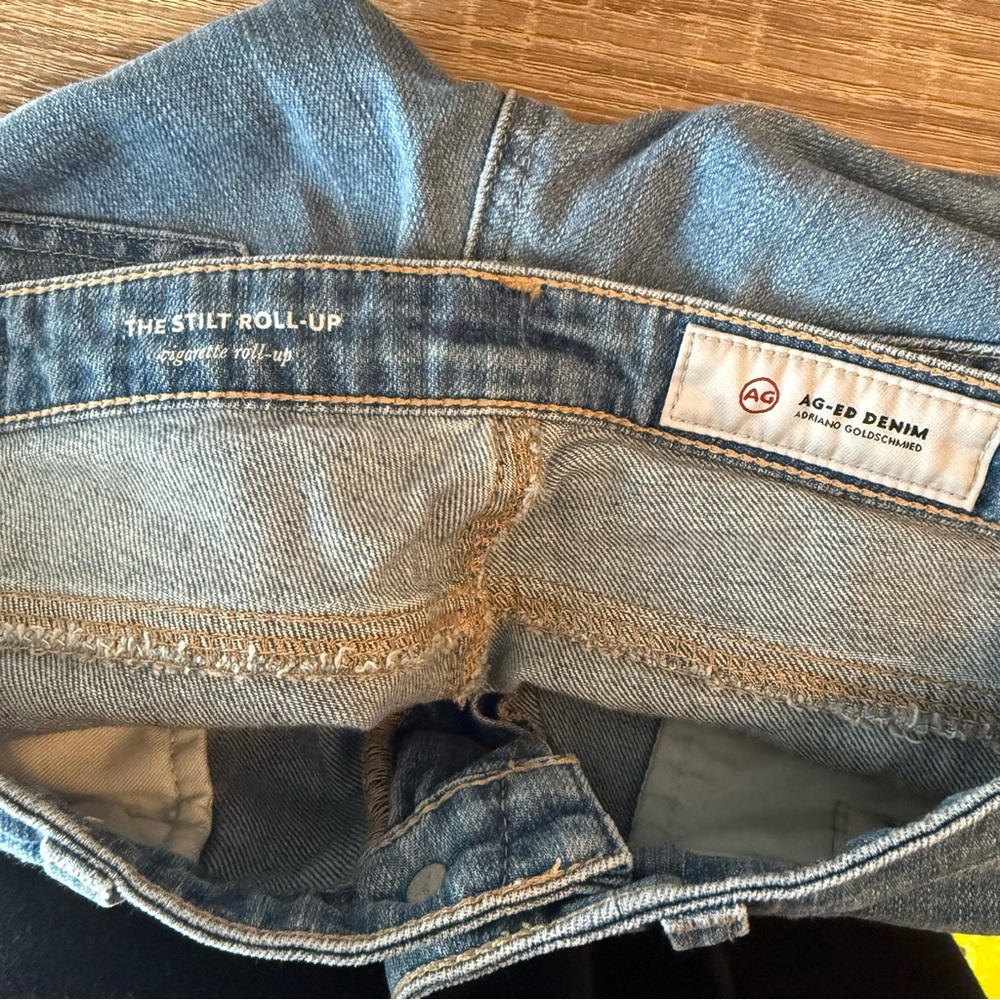 AG Adriano‎ Goldschmied The Stilt Cigarette Roll Up Denim Jeans - Picture 2 of 8